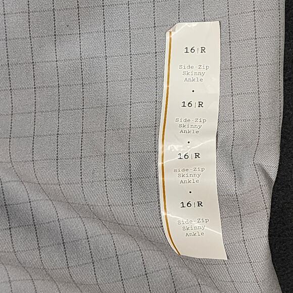 A New Day Skinny Ankle Pants High Rise Gray Stretchy Pull On Size 16 R - Picture 8 of 12